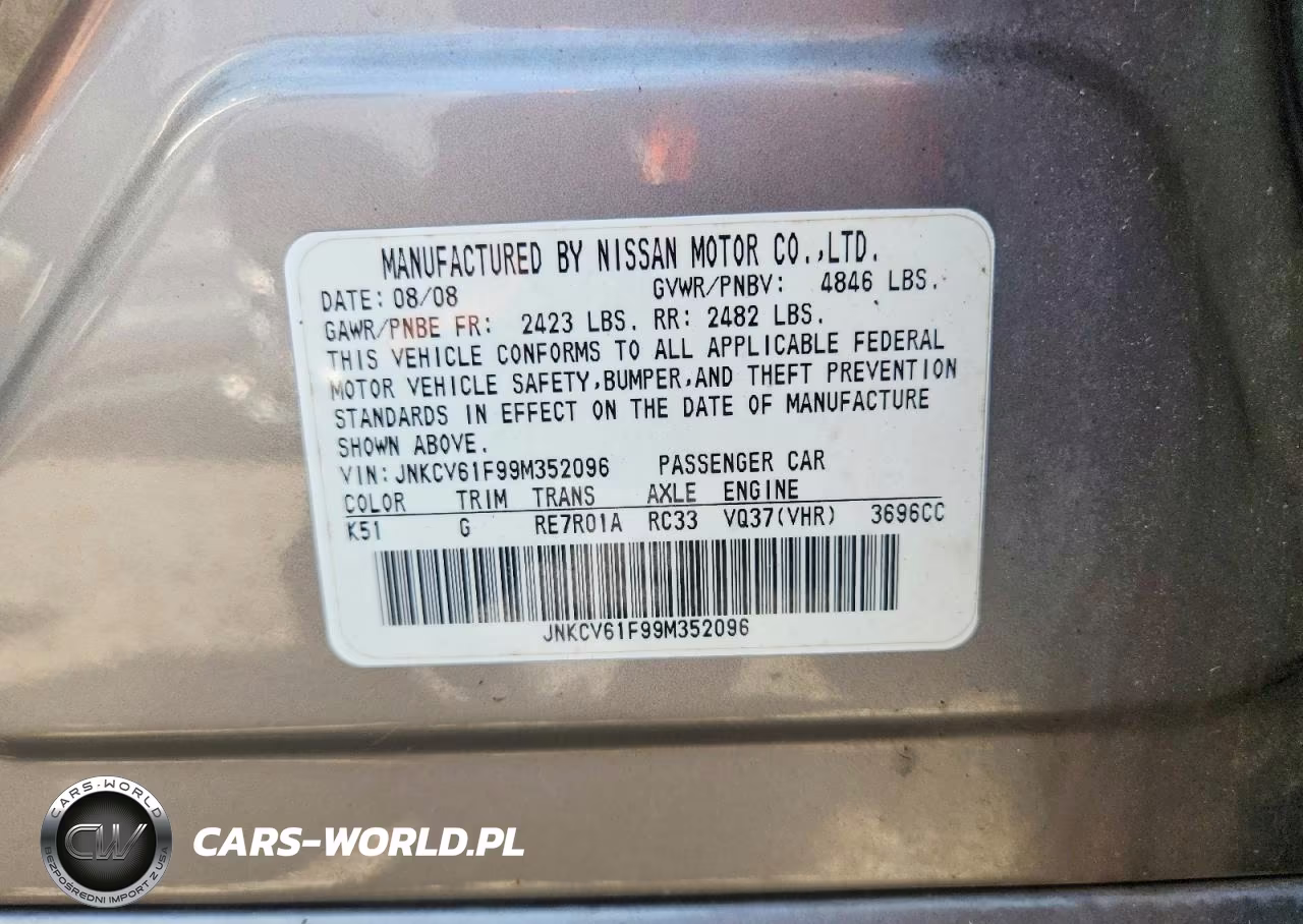 2009 Infiniti G37 Sedan X VIN:JNKCV61F99M352096 - 12