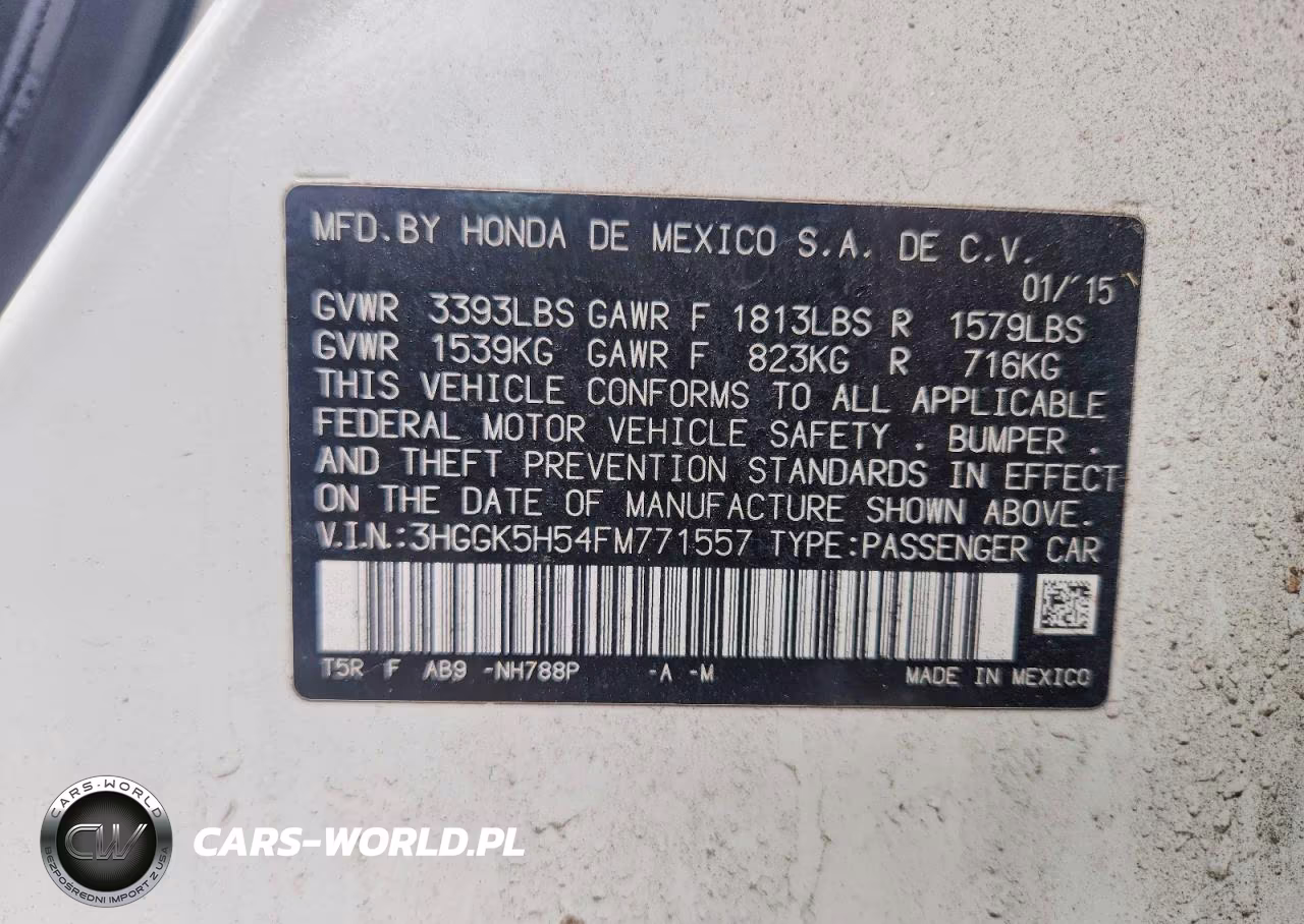 2015 Honda Fit Lx VIN:3HGGK5H54FM771557 - 12