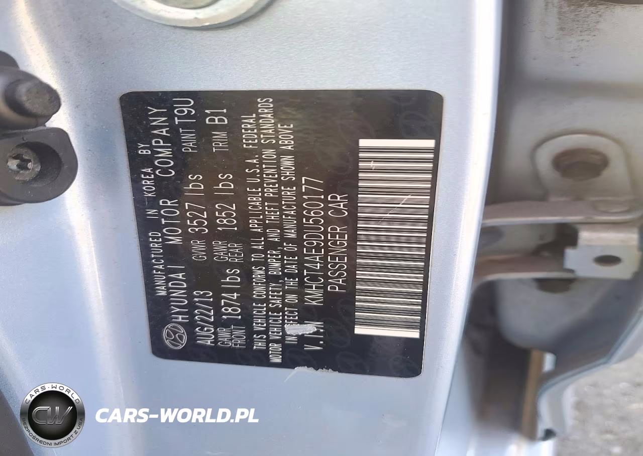 2013 Hyundai Accent Gls VIN:KMHCT4AE9DU560177 - 12