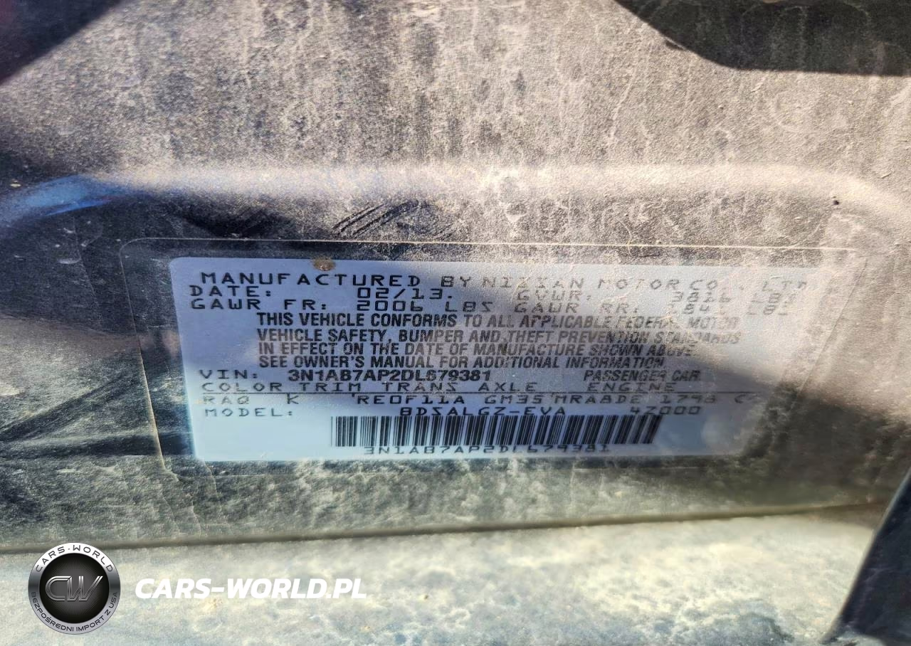 2013 Nissan Sentra S VIN:3N1AB7AP2DL679381 - 12