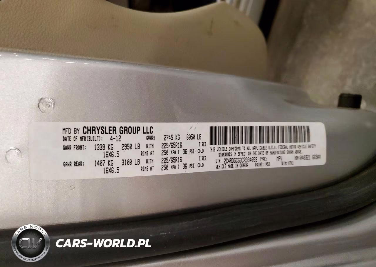 2012 Dodge Grand Caravan Sxt VIN:2C4RDGCG3CR334059 - 13