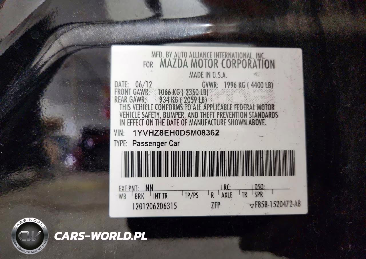 2013 Mazda 6 Touring Plus VIN:1YVHZ8EH0D5M08362 - 12
