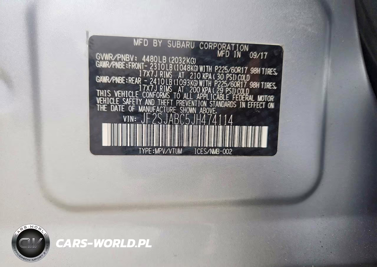 2018 Subaru Forester 2.5I VIN:JF2SJABC5JH474114 - 13