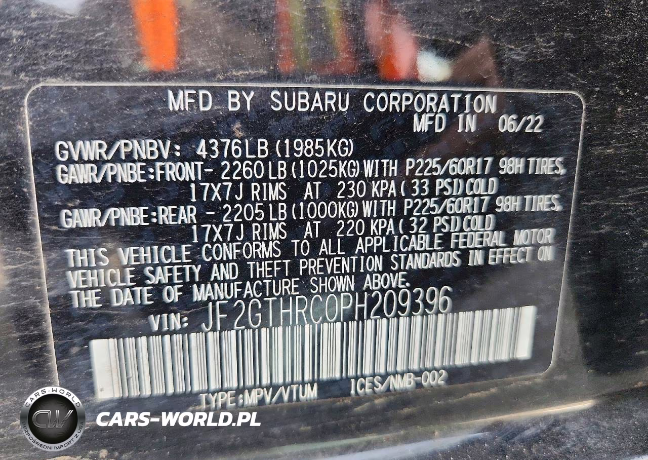 2023 Subaru Crosstrek Sport VIN:JF2GTHRC0PH209396 - 12