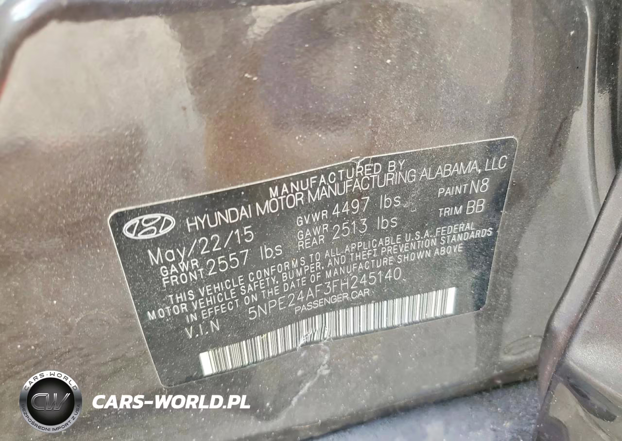 2015 Hyundai Sonata Se VIN:5NPE24AF3FH245140 - 12