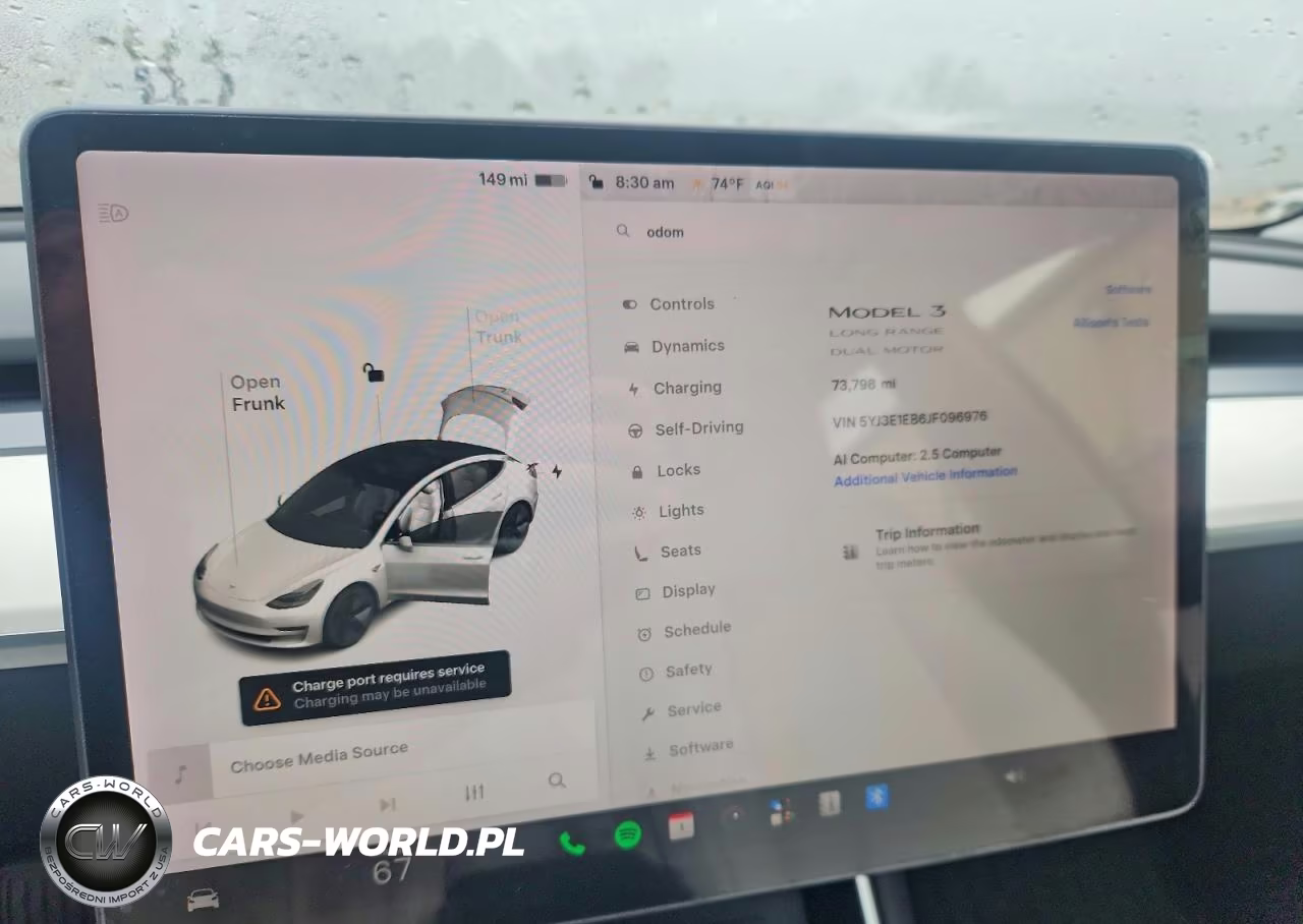 2018 Tesla Model 3 VIN:5YJ3E1EB6JF096976 - 9
