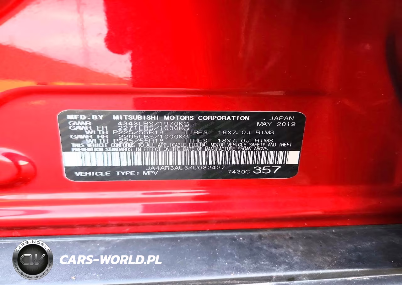 2019 Mitsubishi Outlander Sport Es VIN:JA4AR3AU3KU032427 - 13