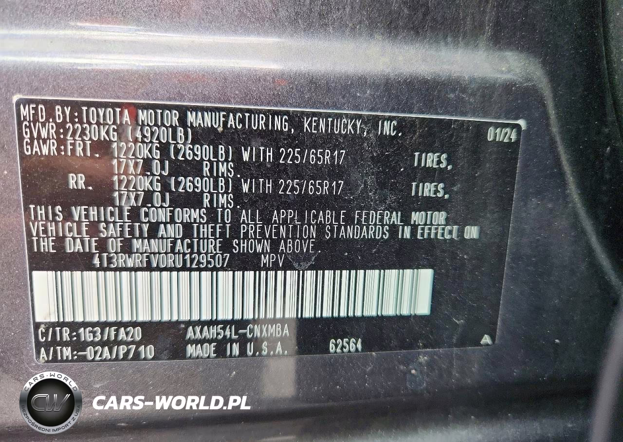 2024 Toyota Rav4 Hybrid Xle VIN:4T3RWRFV0RU129507 - 13
