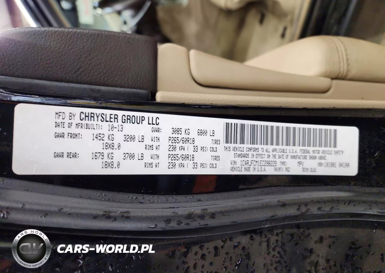 2014 Jeep Grand Cherokee Overland VIN:1C4RJFCM1EC298229 - 13