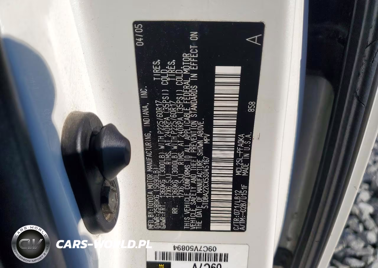 2005 Toyota Sienna Xle Limited 7 Passenger VIN:5TDBA22CX5S045167 - 13