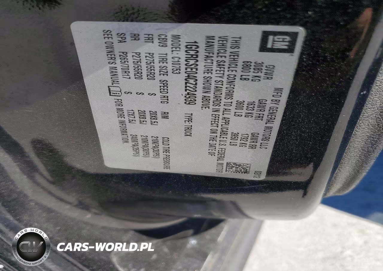 2012 Chevrolet Silverado C1500 Lt VIN:1GCRCSE04CZ224939 - 12
