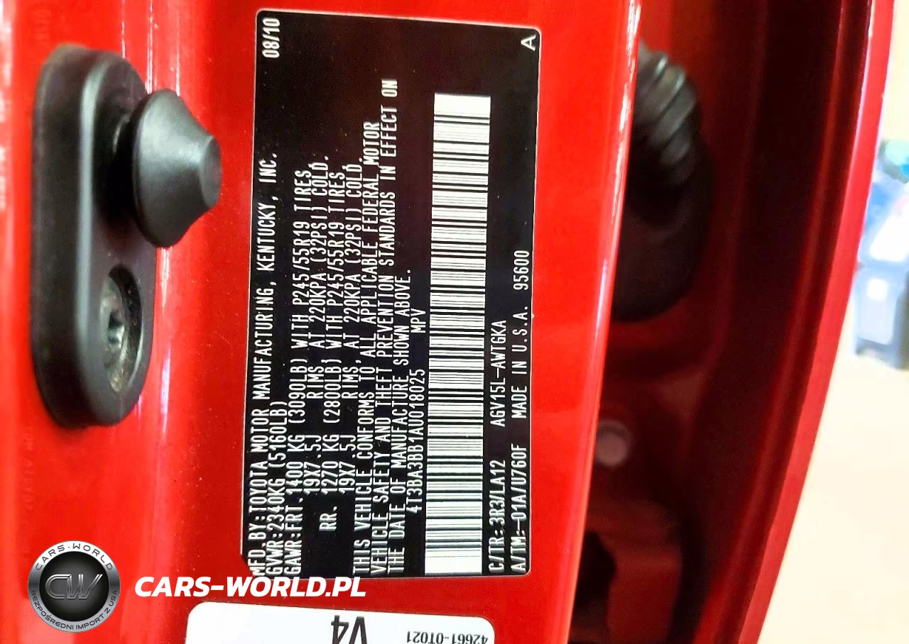 2010 Toyota Venza Awd 4Cyl VIN:4T3BA3BB1AU018025 - 13