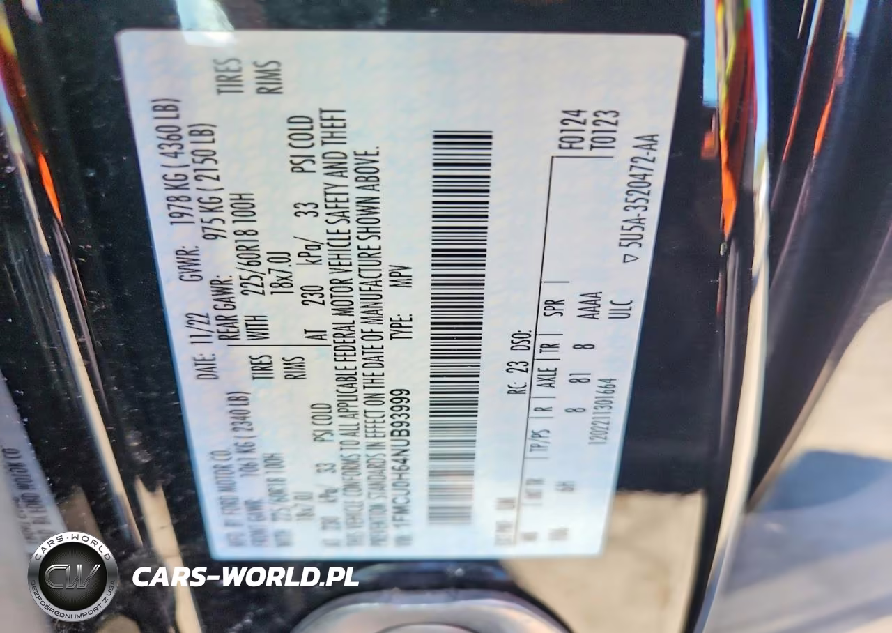 2022 Ford Escape Sel VIN:1FMCU0H64NUB93999 - 13
