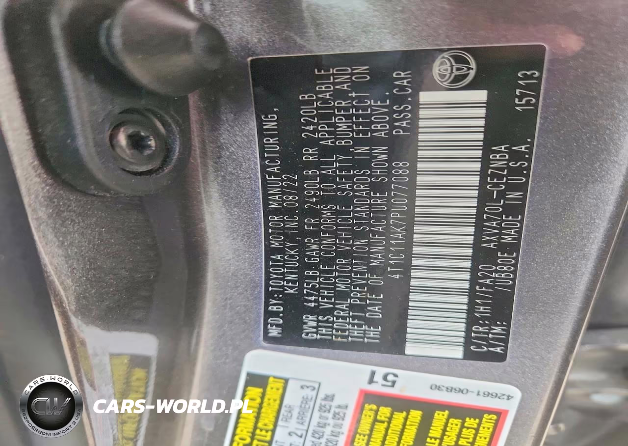 2023 Toyota Camry Le VIN:4T1C11AK7PU077088 - 12