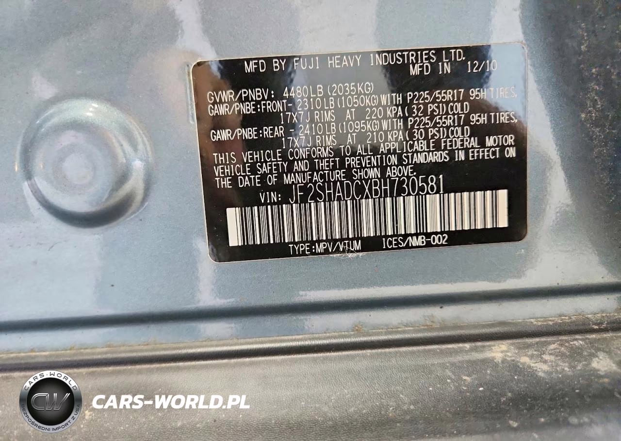 2011 Subaru Forester 2.5X Premium VIN:JF2SHADCXBH730581 - 12