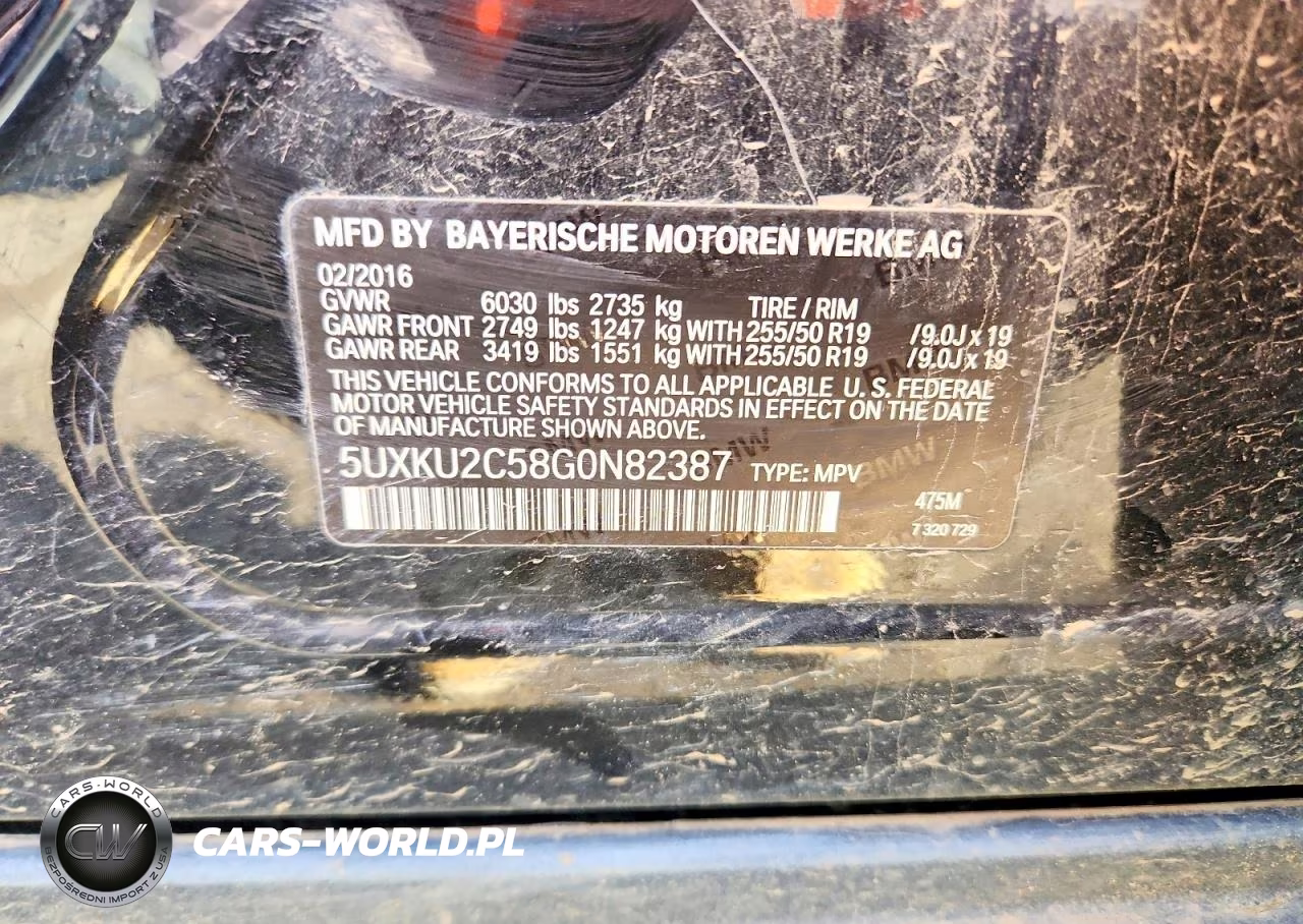 2016 BMW X6 xDrive35I VIN:5UXKU2C58G0N82387 - 13