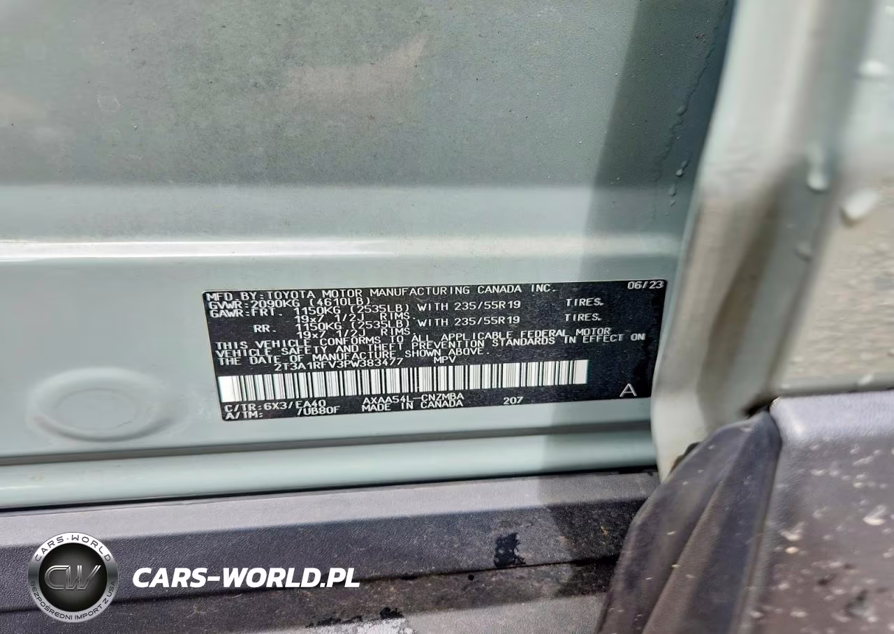 2023 Toyota Rav4 Xle Premium VIN:2T3A1RFV3PW383477 - 13