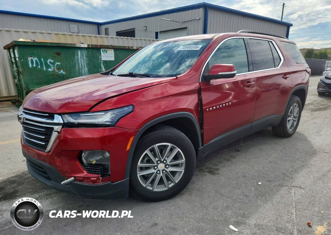 2022 Chevrolet Traverse Lt VIN:1GNERGKW9NJ145827 - 1