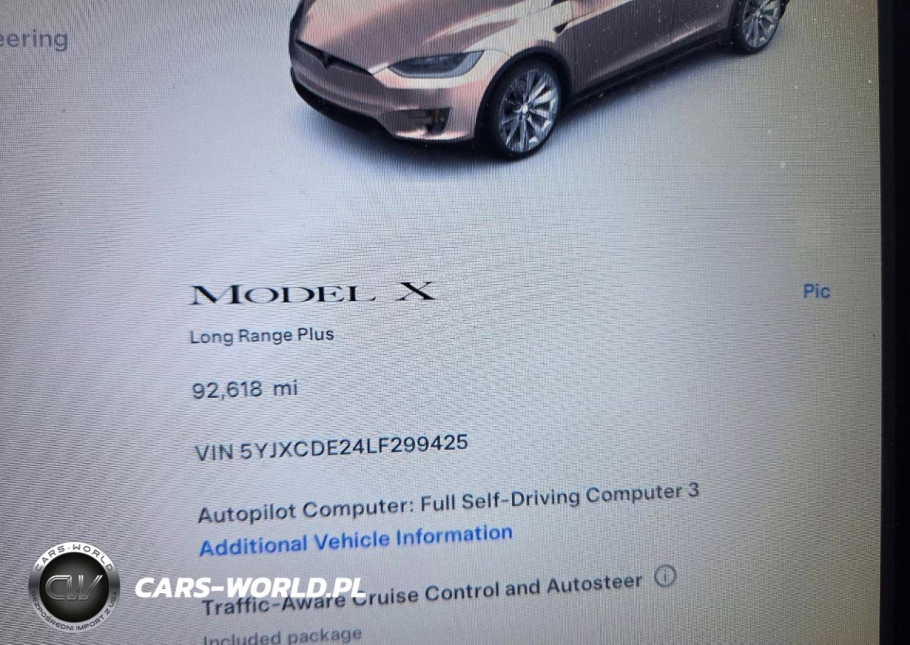 2020 Tesla Model X VIN:5YJXCDE24LF299425 - 9