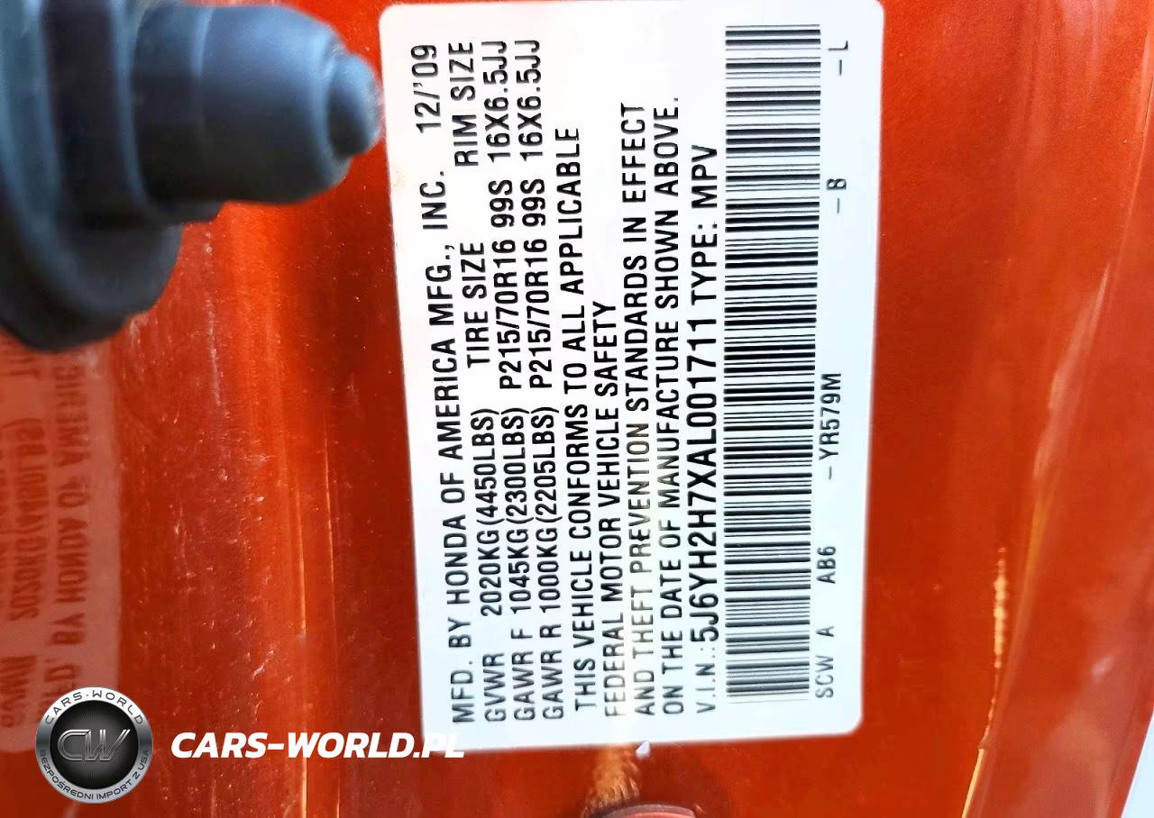 2010 Honda Element Ex VIN:5J6YH2H7XAL001711 - 13