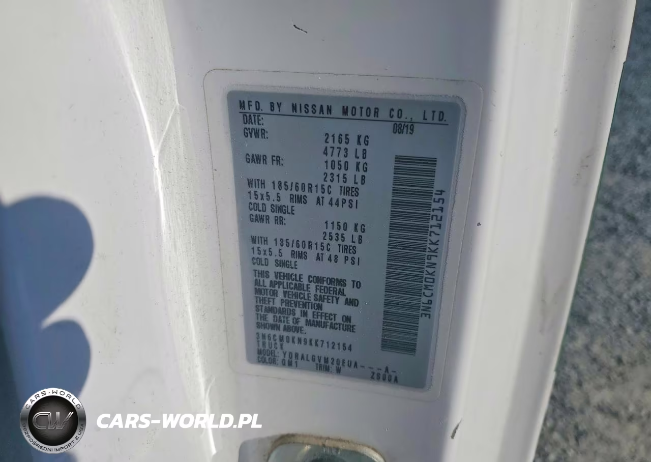 2019 Nissan Nv200 Sv VIN:3N6CM0KN9KK712154 - 13