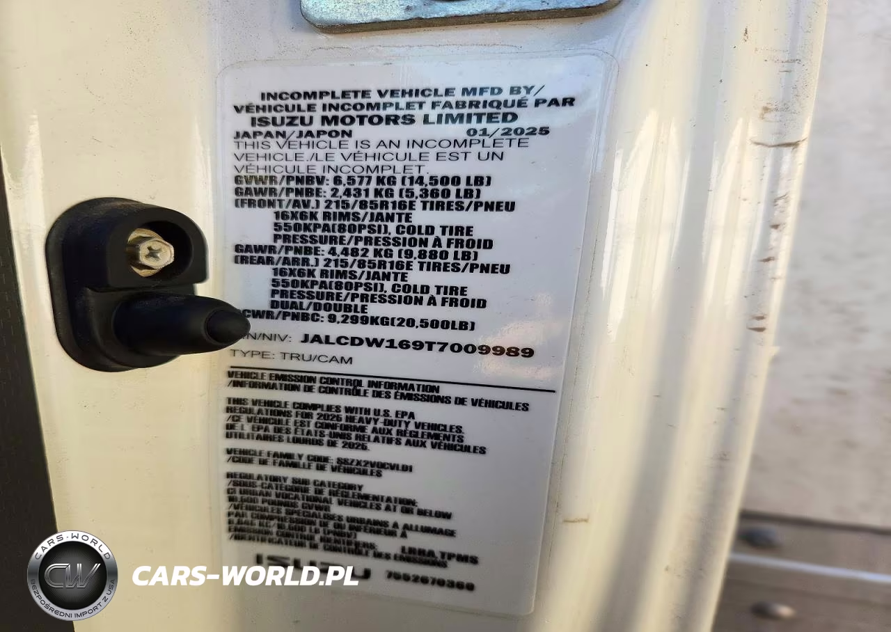 2026 Chevrolet 4500Hd Box Truck VIN:JALCDW169T7009989 - 14