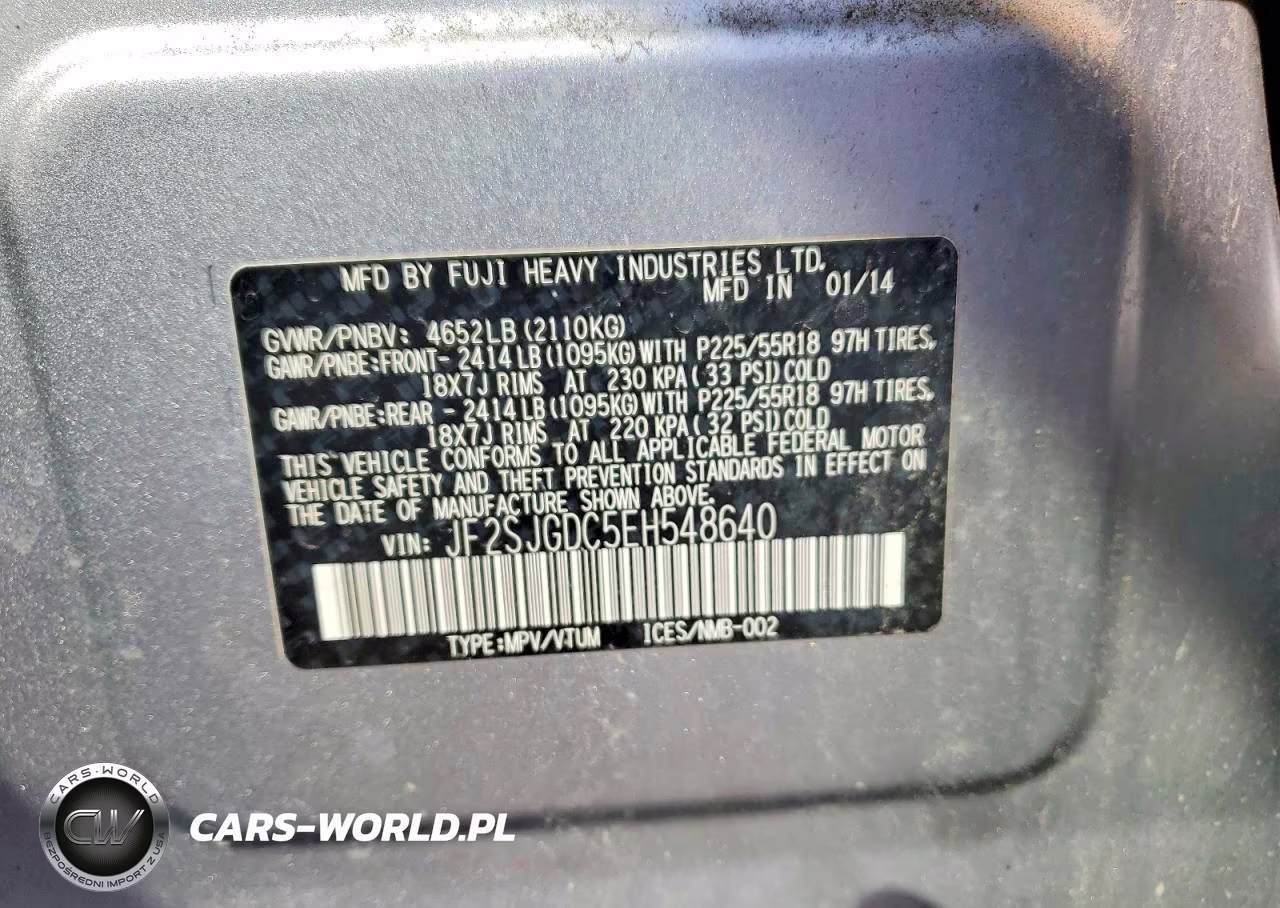 2014 Subaru Forester 2.0Xt Premium VIN:JF2SJGDC5EH548640 - 13