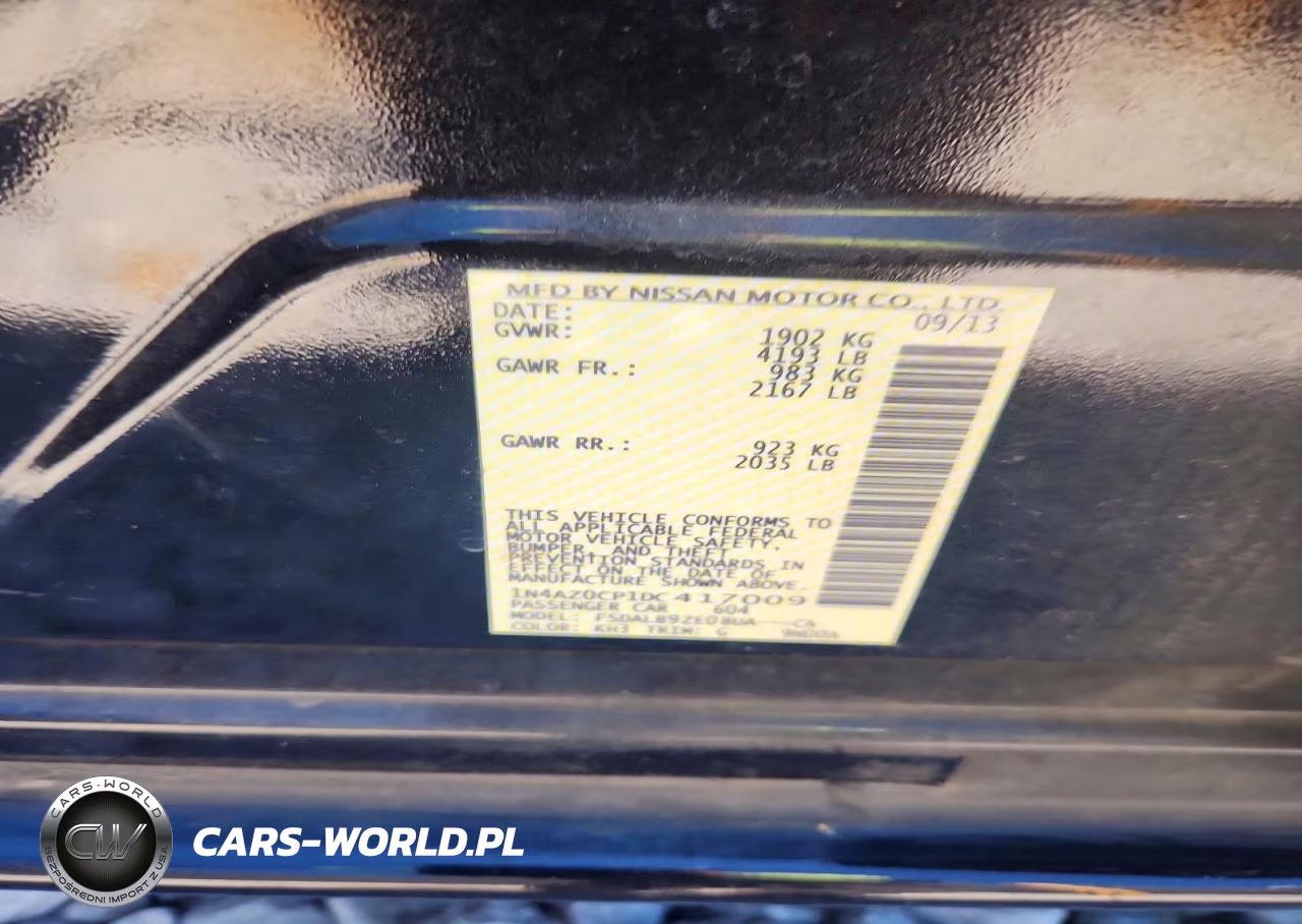 2013 Nissan Leaf S VIN:1N4AZ0CP1DC417009 - 13