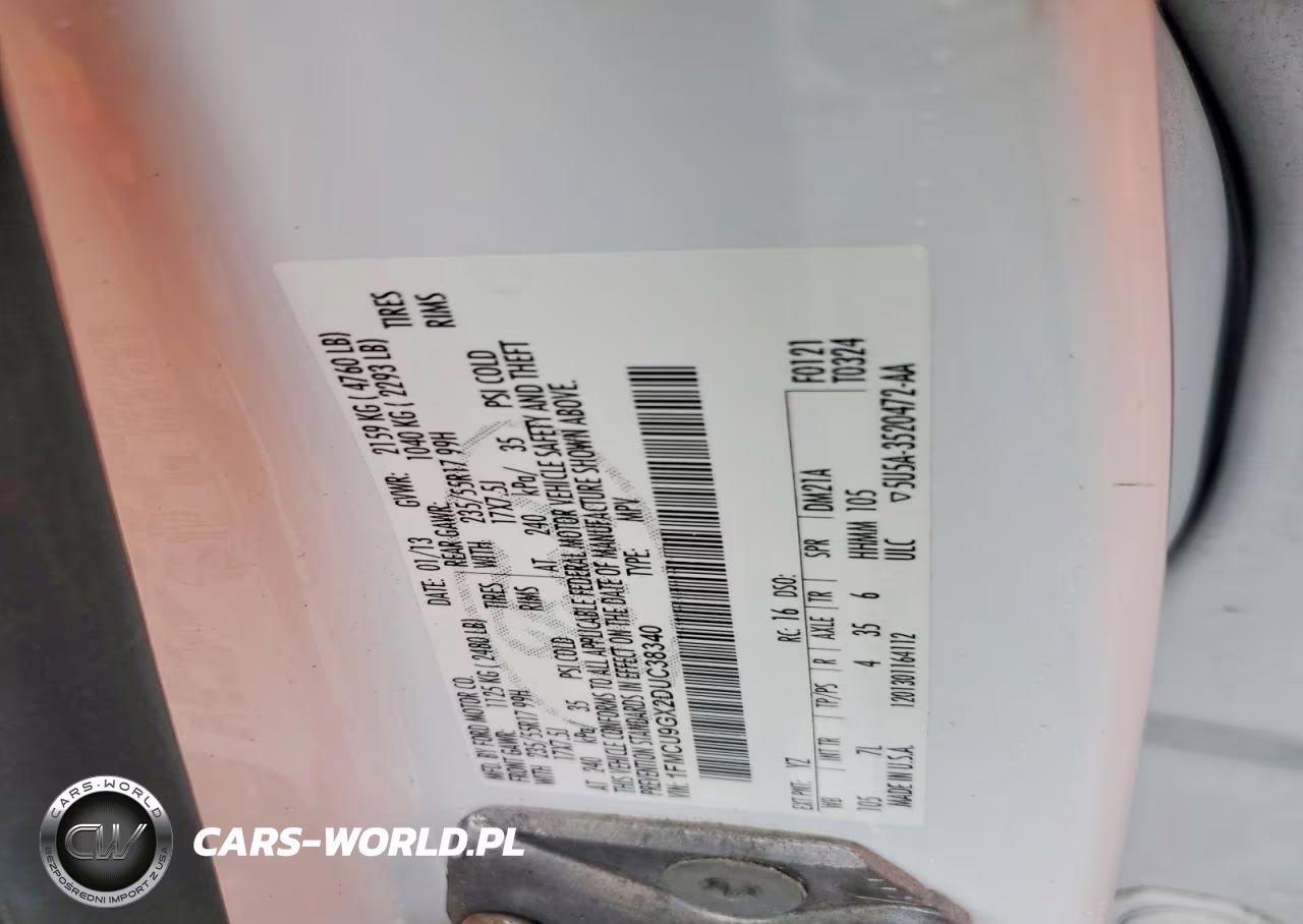 2013 Ford Escape Se VIN:1FMCU9GX2DUC38340 - 13