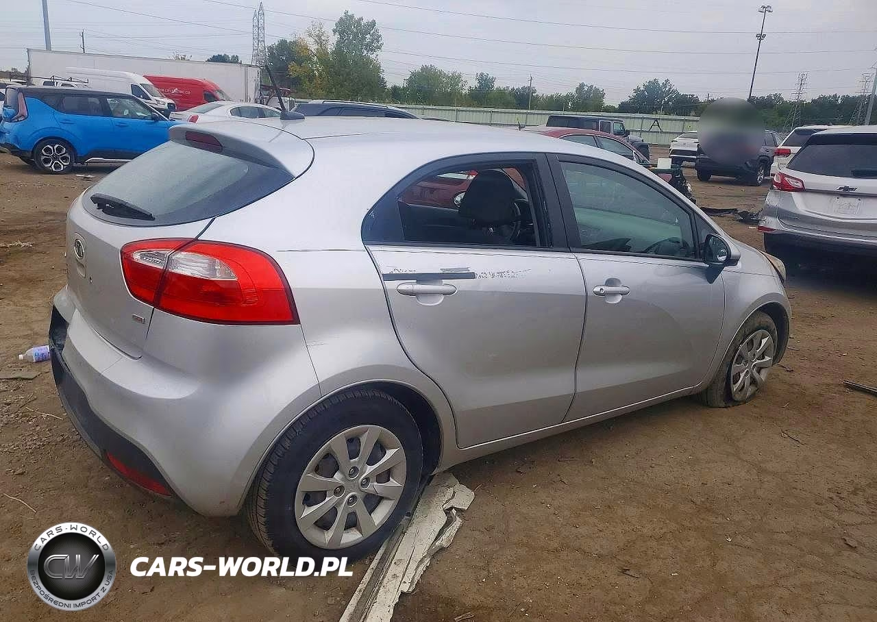 2013 Kia Rio Lx VIN:KNADM5A30D6159631 - 3