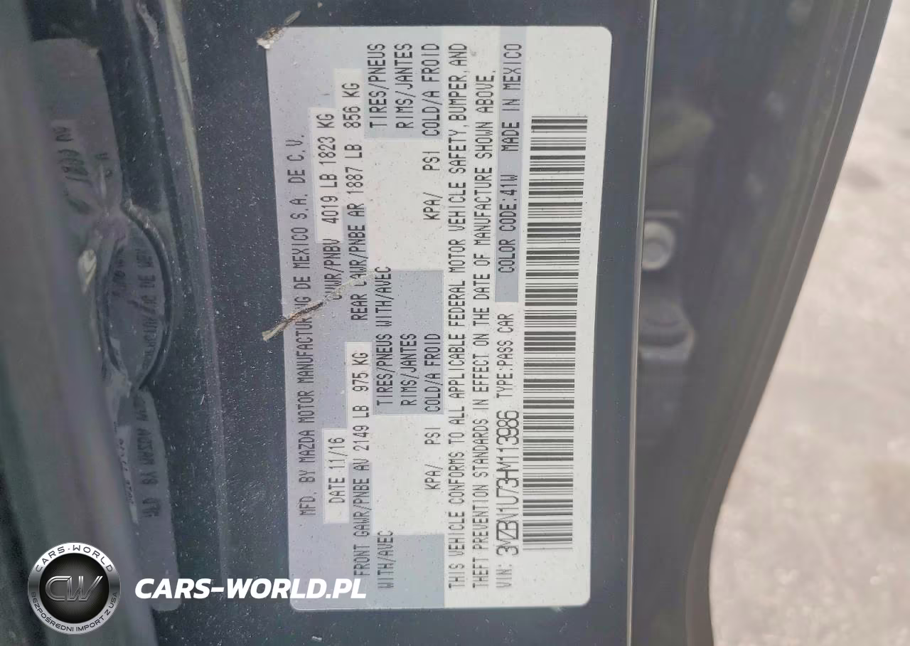 2017 Mazda 3 Sport VIN:3MZBN1U73HM113986 - 12