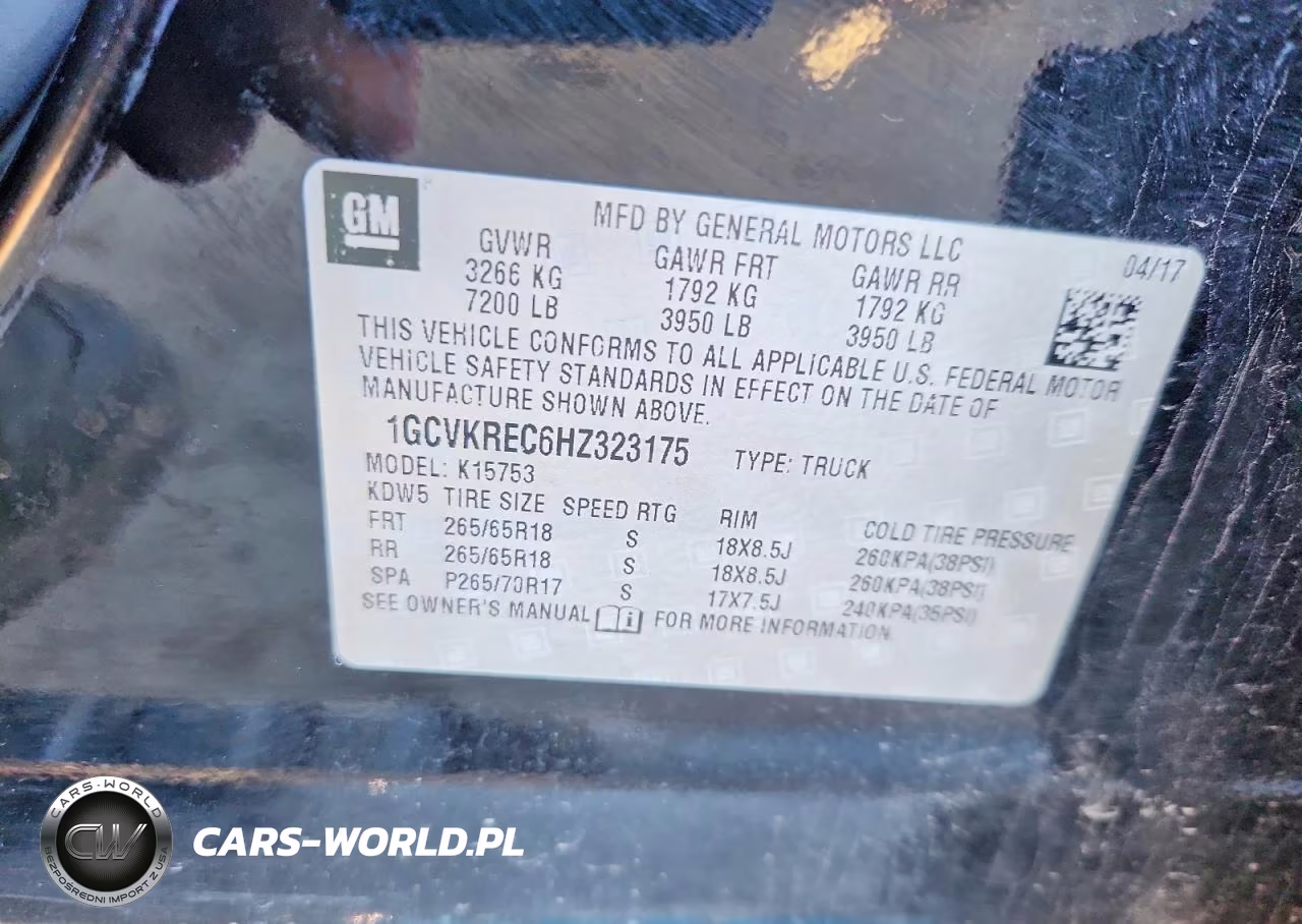 2017 Chevrolet Silverado K1500 Lt VIN:1GCVKREC6HZ323175 - 12