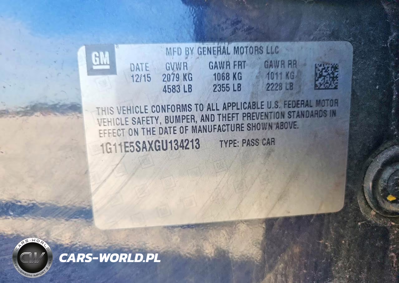 2016 Chevrolet Malibu Limited Ltz VIN:1G11E5SAXGU134213 - 12