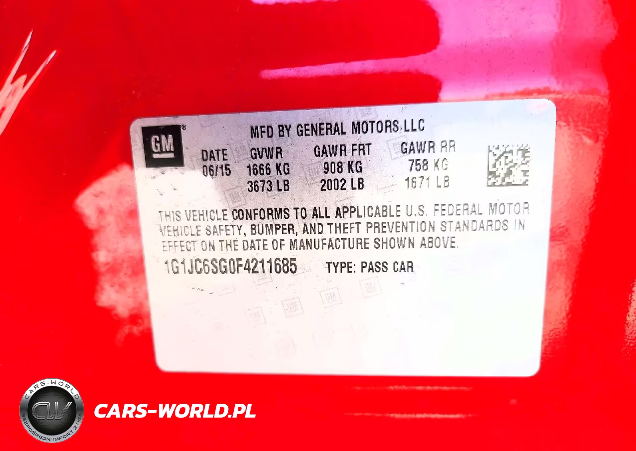 2015 Chevrolet Sonic Lt VIN:1G1JC6SG0F4211685 - 13