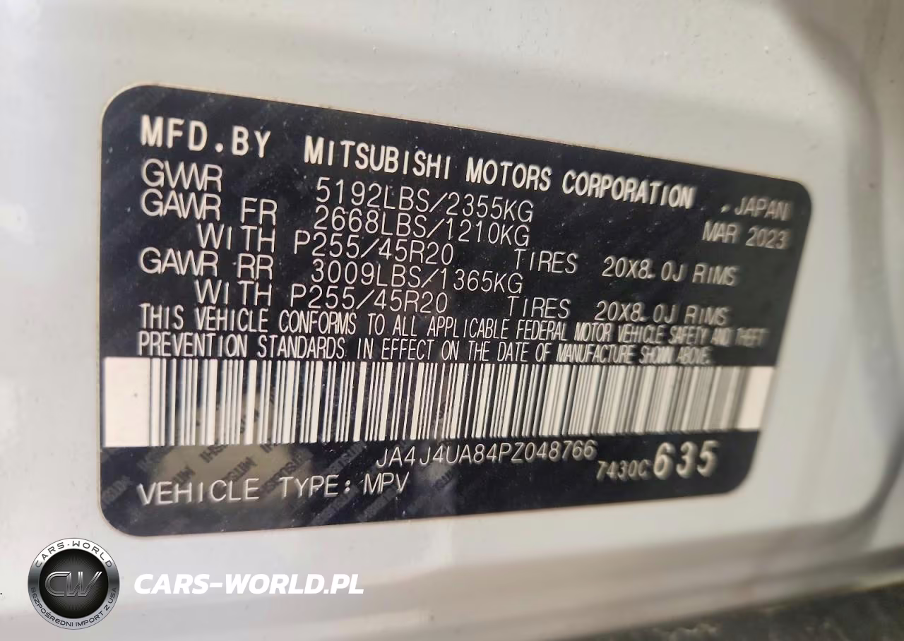 2023 Mitsubishi Outlander Se VIN:JA4J4UA84PZ048766 - 12