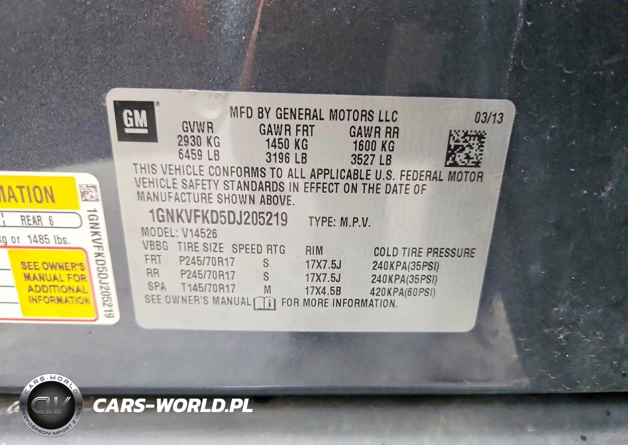 2013 Chevrolet Traverse Ls VIN:1GNKVFKD5DJ205219 - 13