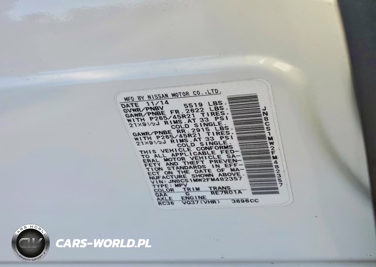 2015 Infiniti Qx70 VIN:JN8CS1MW2FM482357 - 13