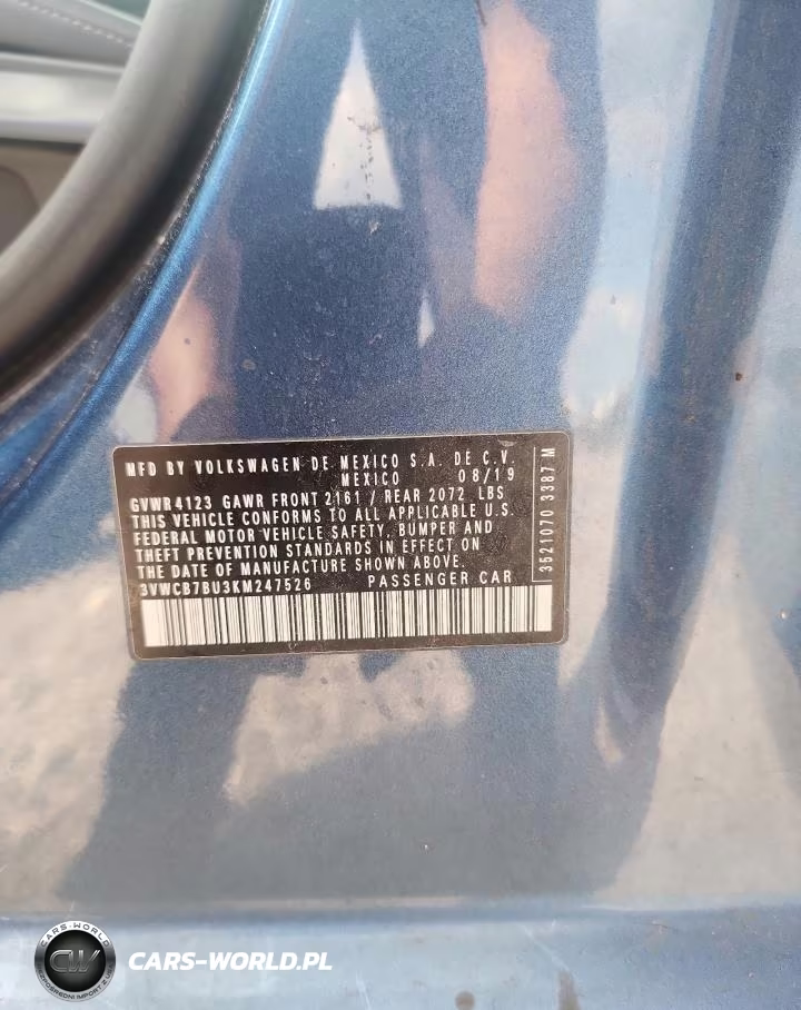 2019 Volkswagen Jetta S VIN:3VWCB7BU3KM247526 - 12