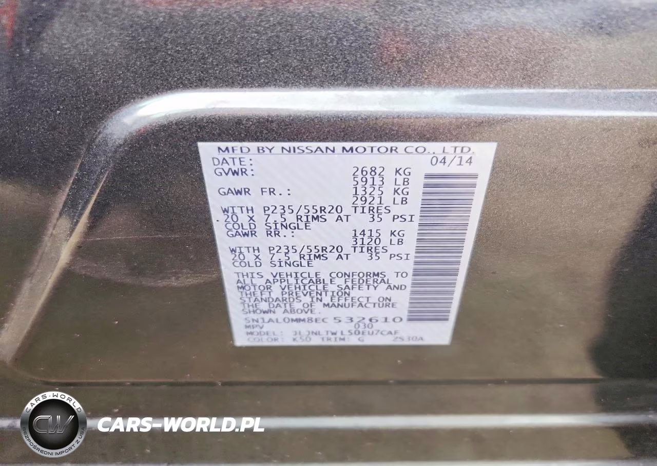 2014 Infiniti Qx60 Base VIN:5N1AL0MM8EC532610 - 13