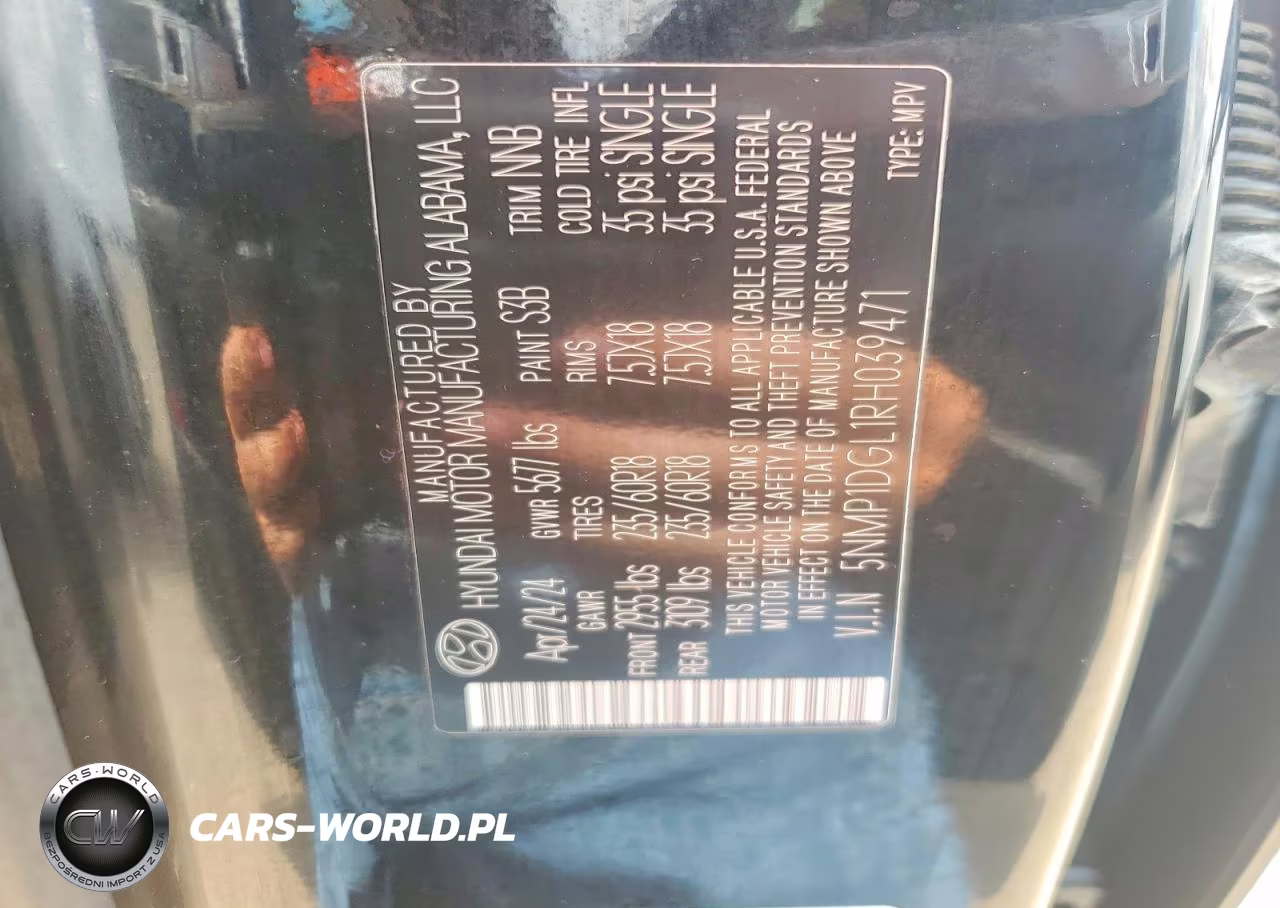 2024 Hyundai Santa Fe Se VIN:5NMP1DGL1RH03947X - 13