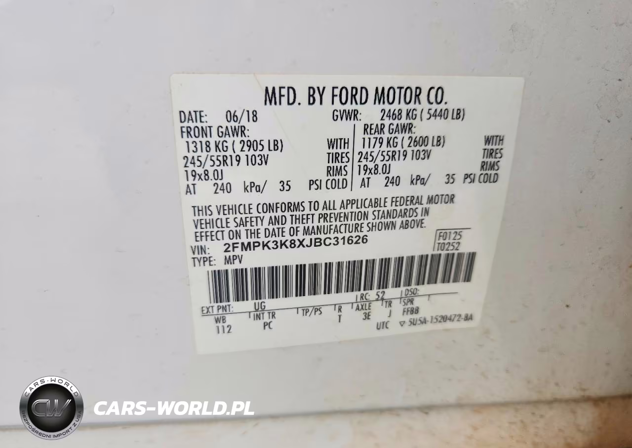 2018 Ford Edge Titanium VIN:2FMPK3K8XJBC31626 - 13