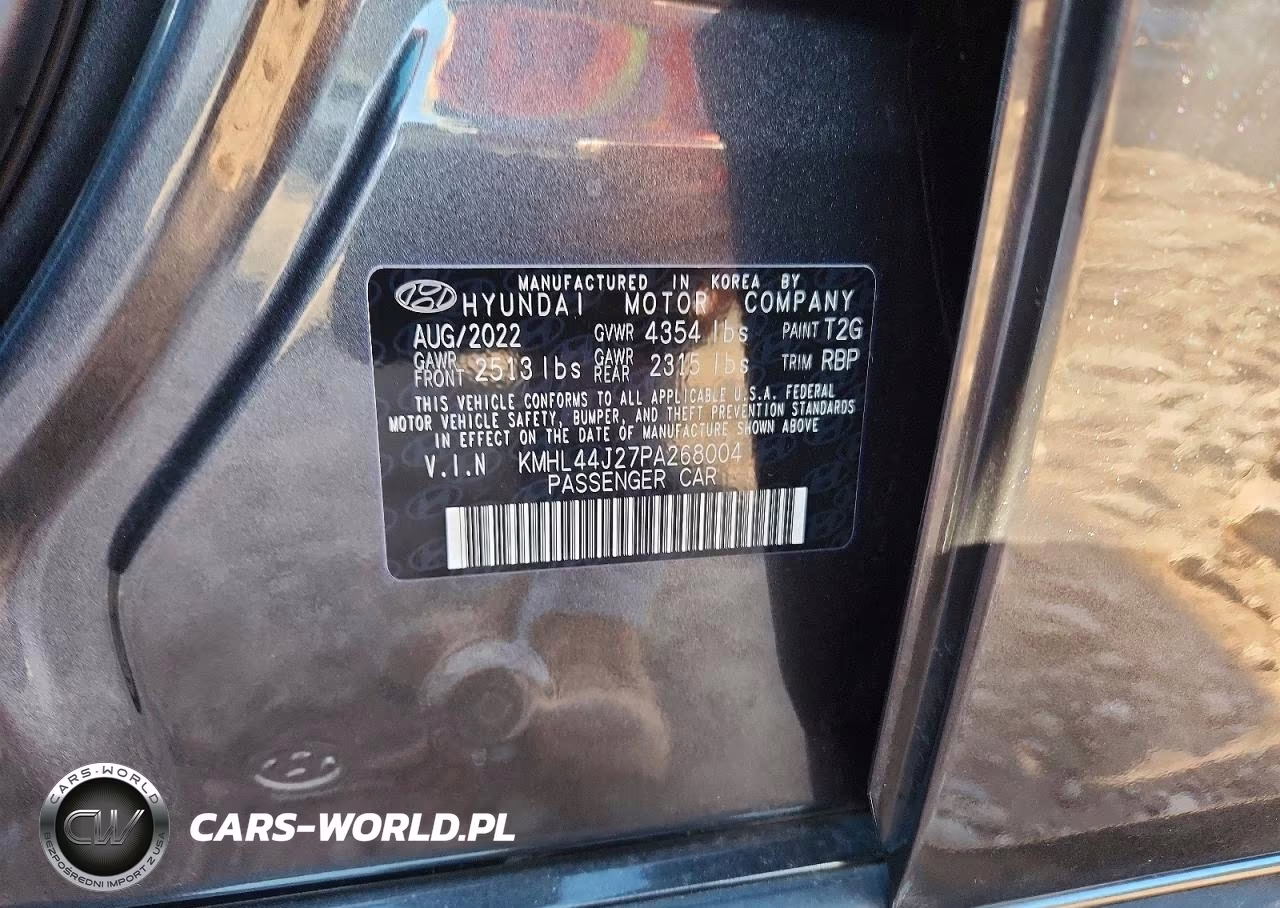 2023 Hyundai Sonata Sel Plus VIN:KMHL44J27PA268004 - 12