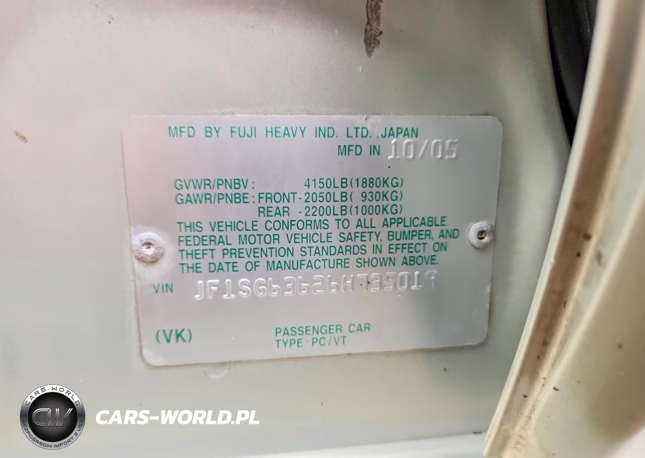 2006 Subaru Forester 2.5X VIN:JF1SG63626H735019 - 13