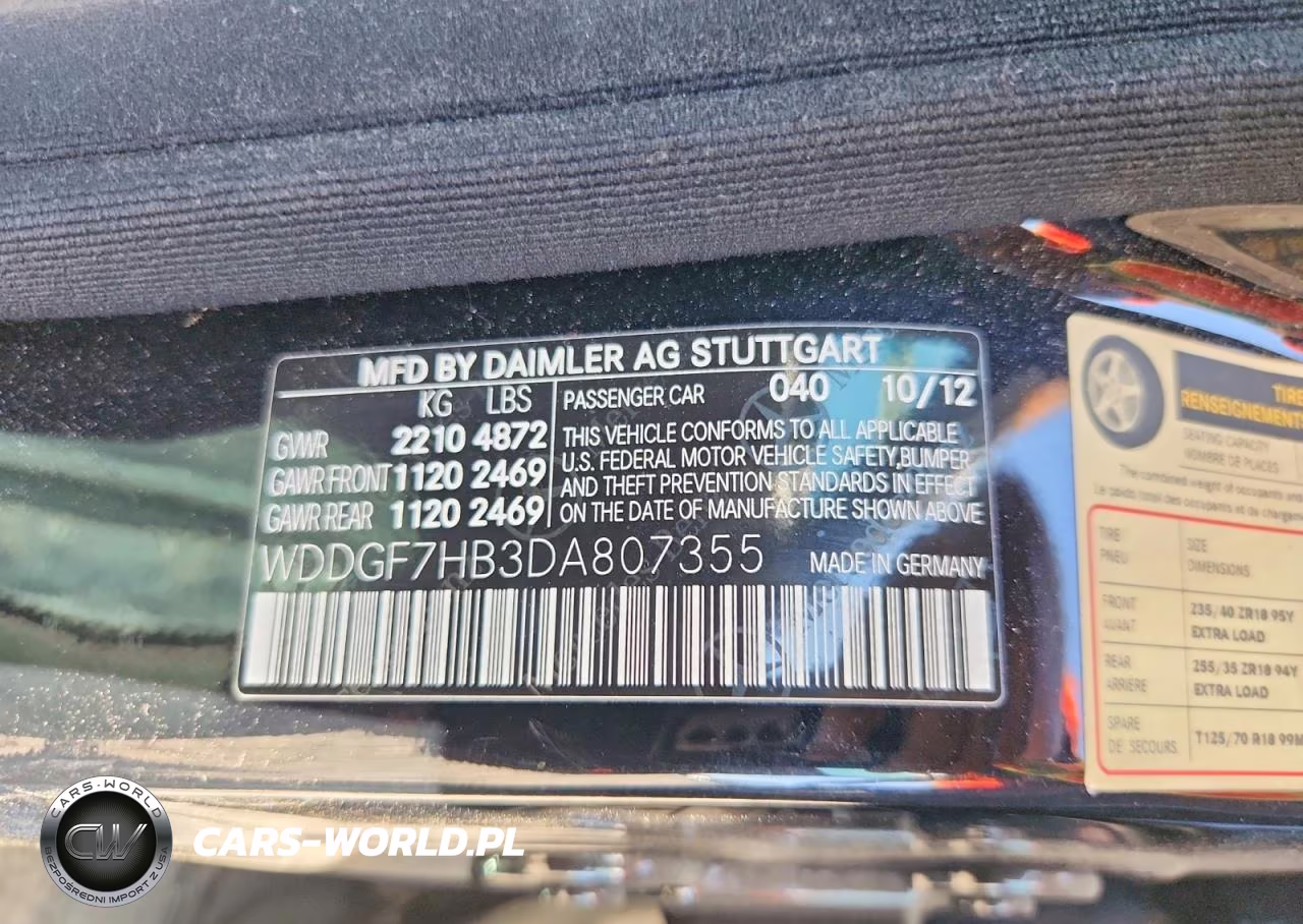 2013 Mercedes-Benz C 63 Amg VIN:WDDGF7HB3DA807355 - 12