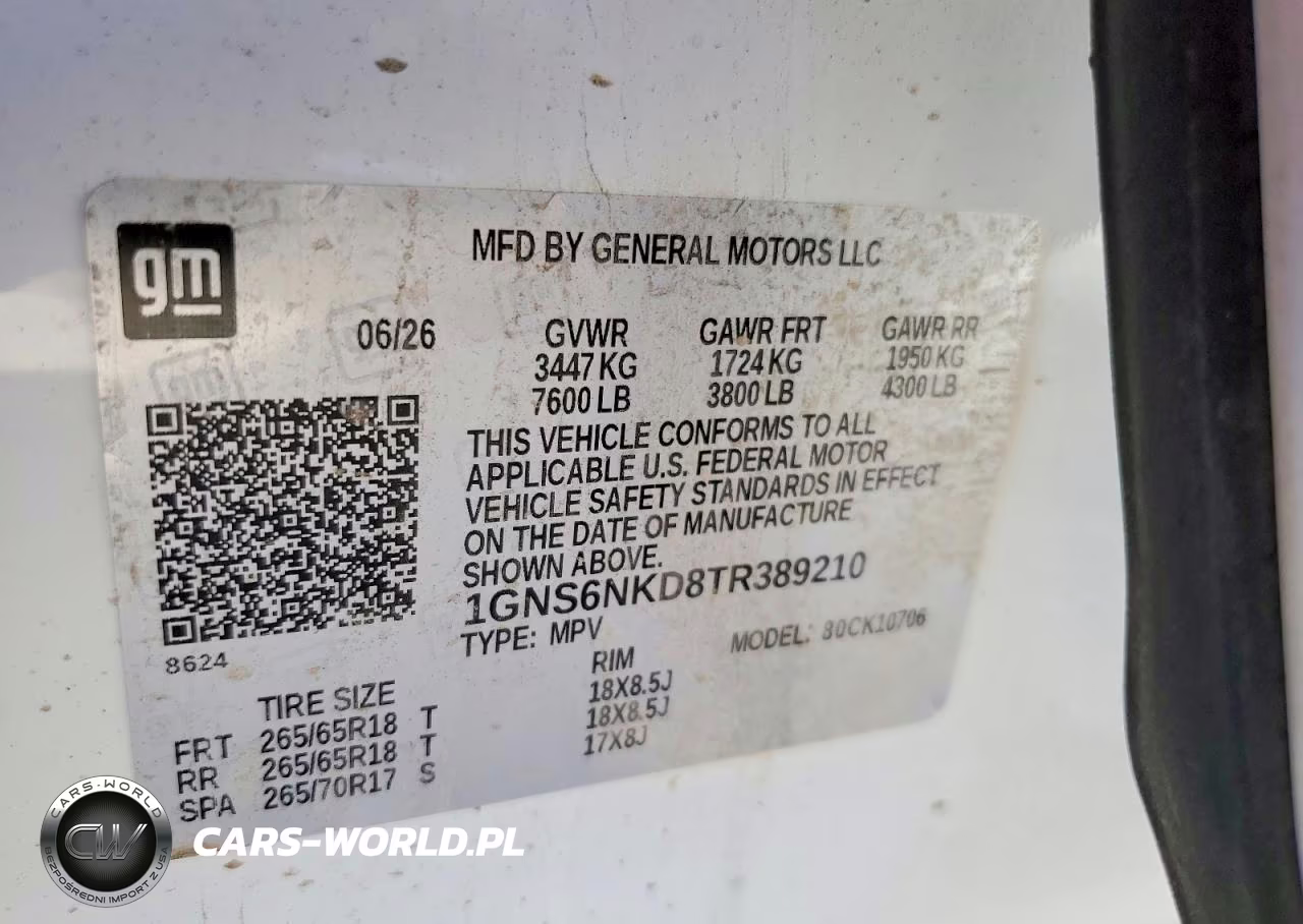 2026 Chevrolet Tahoe K1500 Lt VIN:1GNS6NKD8TR389210 - 14