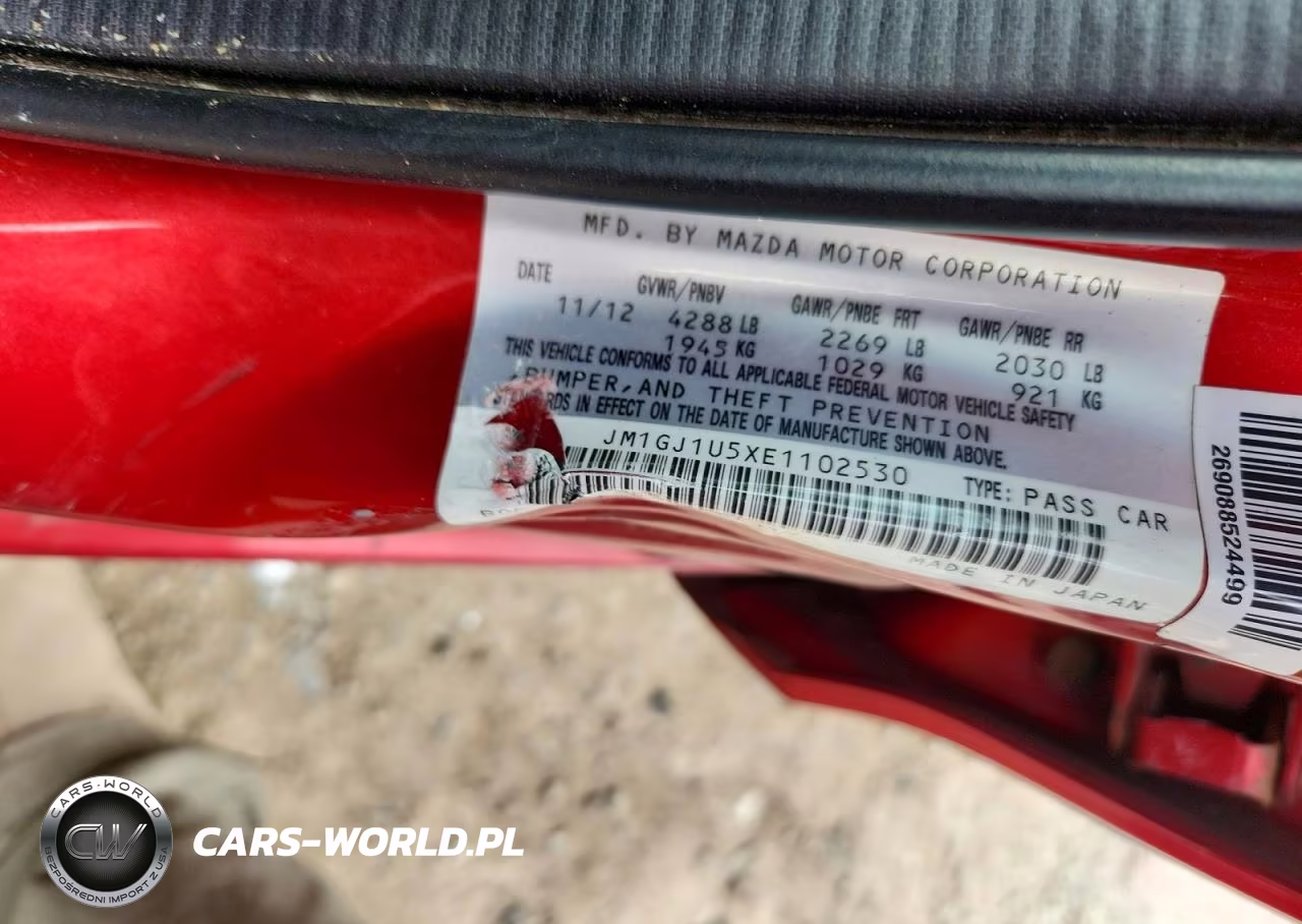 2014 Mazda 6 Sport VIN:JM1GJ1U5XE1102530 - 13