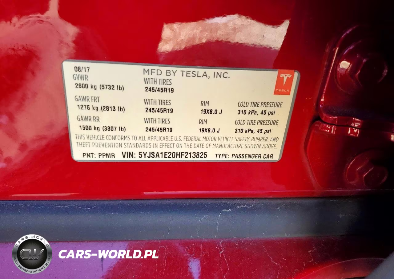2017 Tesla Model S VIN:5YJSA1E20HF213825 - 12