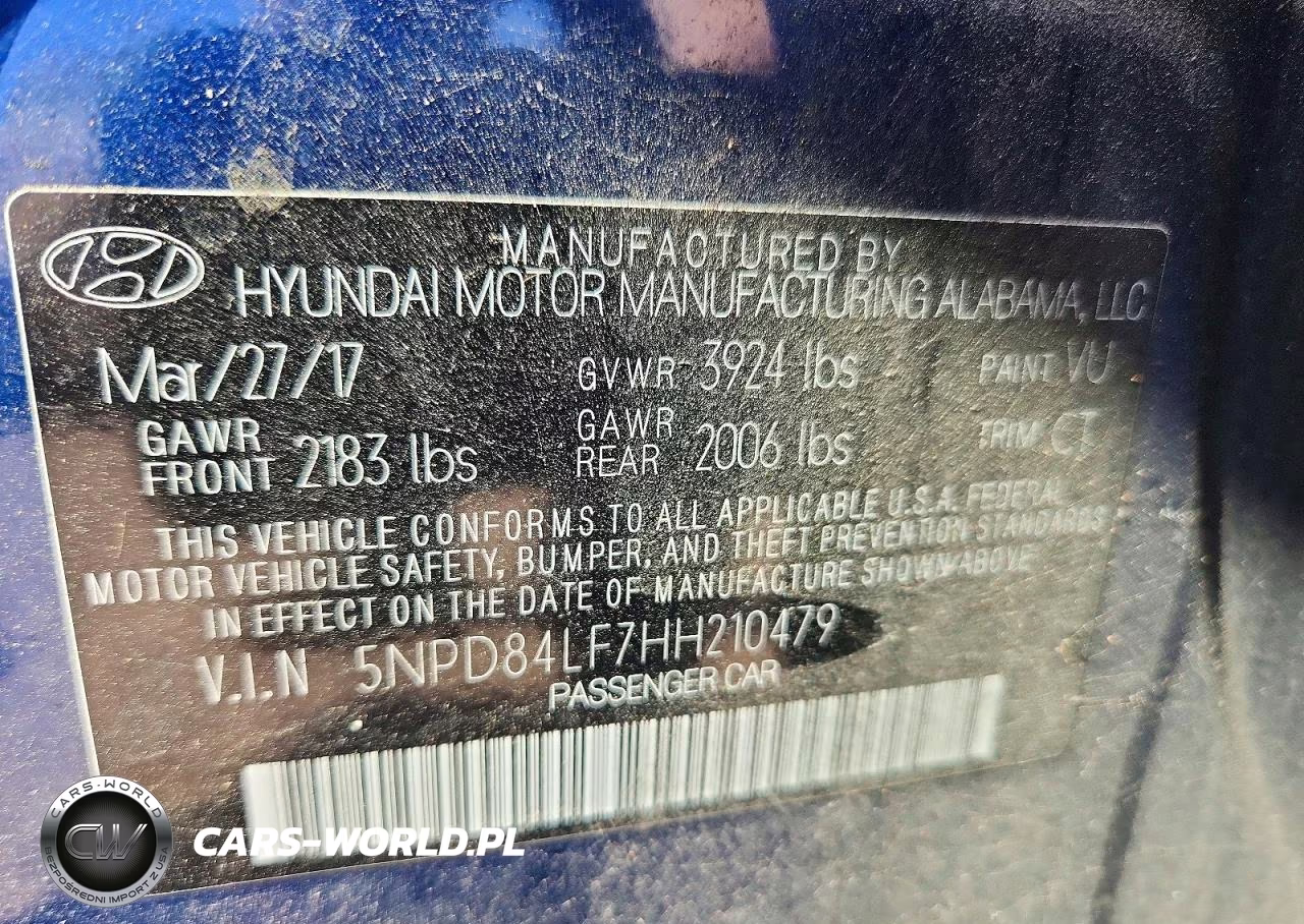2017 Hyundai Elantra Value Edition VIN:5NPD84LF7HH210479 - 12