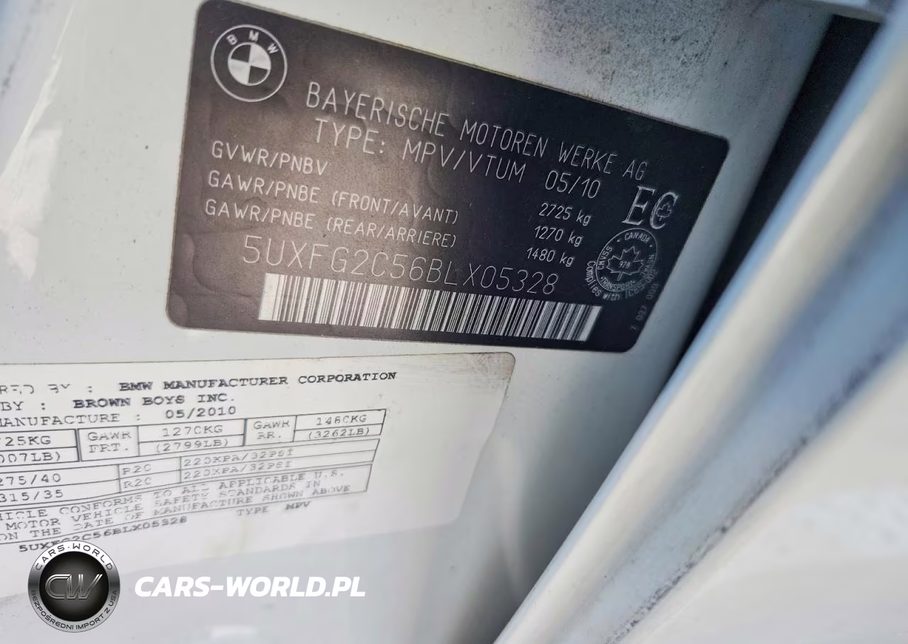 2011 BMW X6 xDrive35I VIN:5UXFG2C56BLX05328 - 14