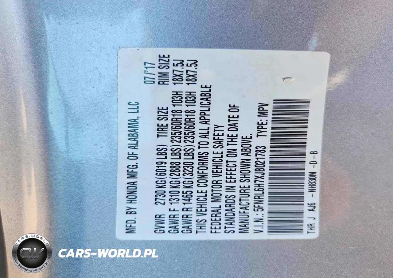 2018 Honda Odyssey Exl VIN:5FNRL6H7XJB021783 - 13